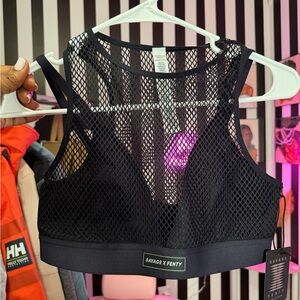 Savage X Fenty Black Fishnet Bralette